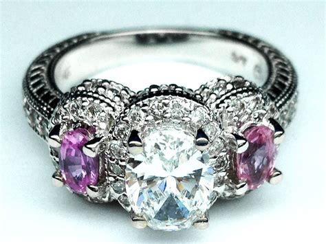 Vintage Pink Sapphire Engagement Rings