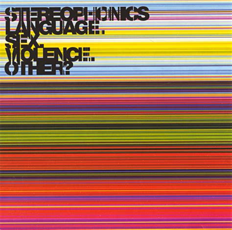 Stereophonics - Language. Sex. Violence. Other? Lyrics and Tracklist | Genius