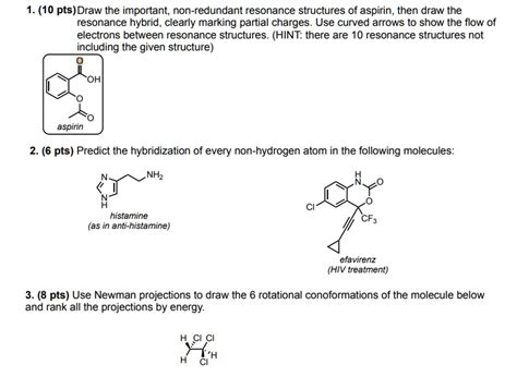 SOLVED: Draw the important, non-redundant resonance structures of ...