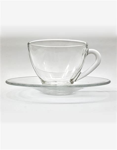 Glass Tea Cup and Saucer Set | The Tea Republic