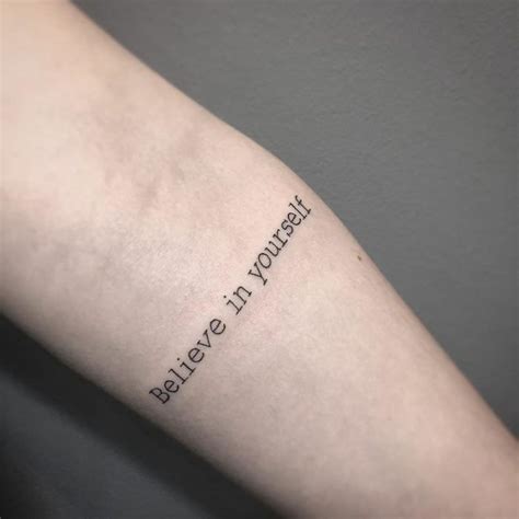 believe in yourself tattoo - Million Feed | Tatuagem believe, Tatuagem ...