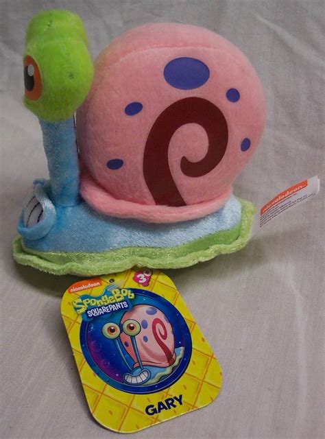 Spongebob Squarepants GARY THE SNAIL 5" Plush STUFFED ANIMAL Toy NEW | eBay