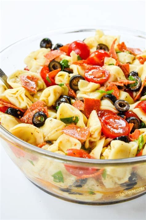 Easy Italian Tortellini Pasta Salad - Sum of Yum