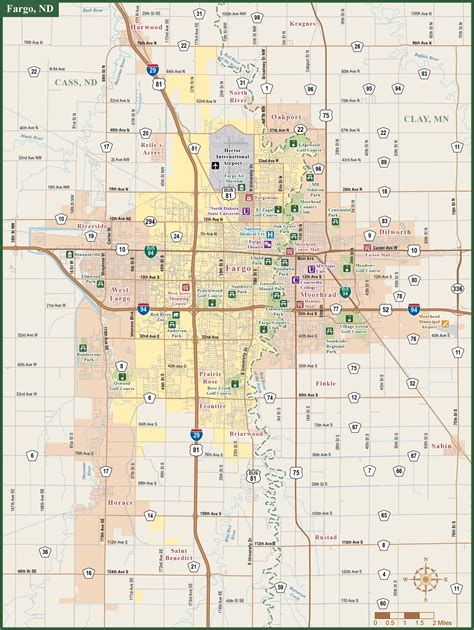 Fargo Metro Map | Digital Vector | Creative Force