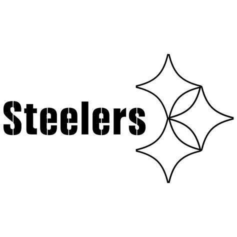 Black and White Steelers Logo - LogoDix