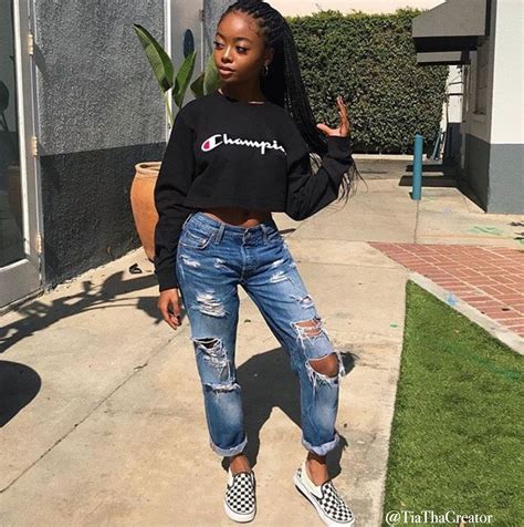 Pinterest @TiaThaCreator Casual Outfits For Teens, Stylish Outfits, Summer Outfits, Skai Jackson ...