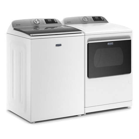 Shop Maytag Smart Capable High-Efficiency Top-Load Washer & Gas Dryer Set w/ Steam at Lowes.com