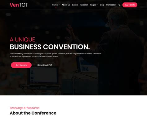 15+ Best Events and Conferences Bootstrap HTML Templates 2019 | BootstrapTaste