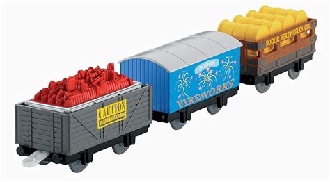 Image - TrackMasterFireworksTrucks.jpg - Thomas the Tank Engine Wikia