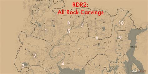 Red Dead Redemption 2: All Rock Carving Locations