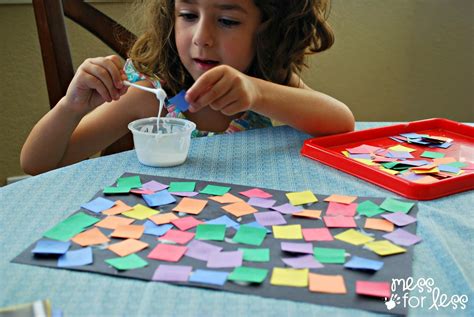 Art Activity: Square Collage | Art activities for toddlers, Art activities, Preschool art projects