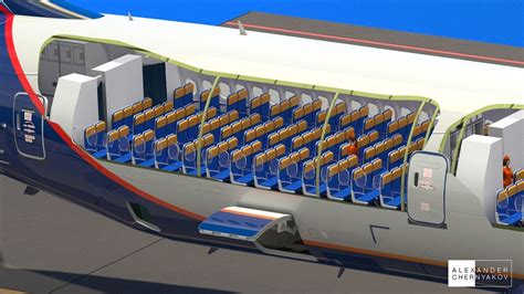 Aeroflot Boeing 777 Cutaway on Behance | Boeing 777, Boeing, Paper airplane models