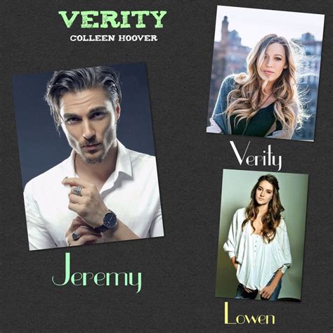 Verity Colleen Hoover | Personagens de livros, Recomendações de livros, Citações de filmes