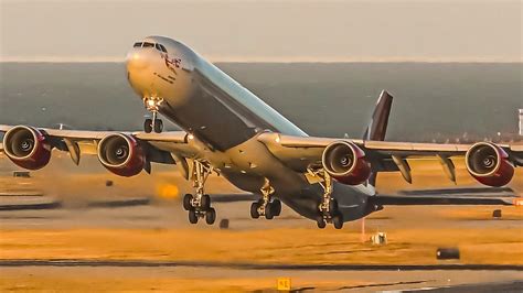 30 BIG PLANES LANDING & TAKEOFFS at SFO | A340 747 A380 777 | San Francisco Airport Plane ...