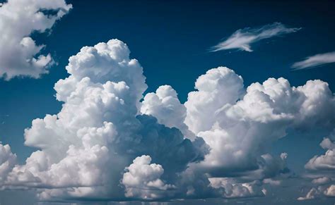 The Photo of the Fluffy Clouds Background Wallpaper 30000572 Stock Photo at Vecteezy