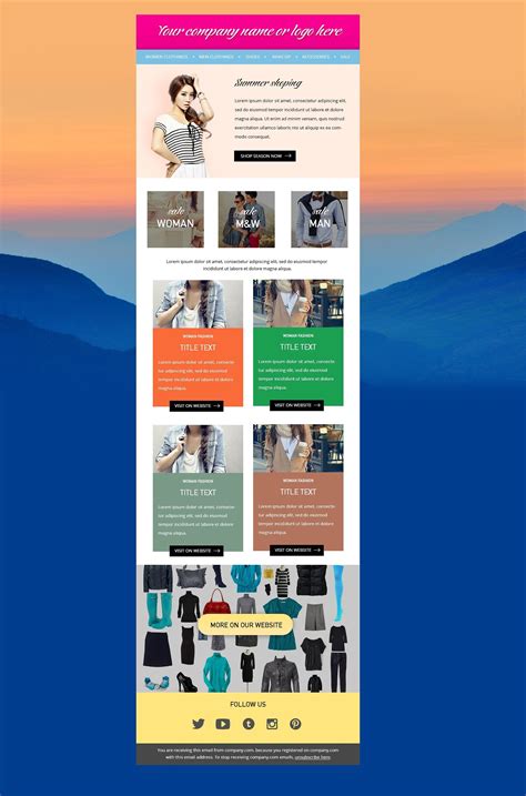 E-mail Newsletter Templates | Mail newsletter template, Newsletter ...