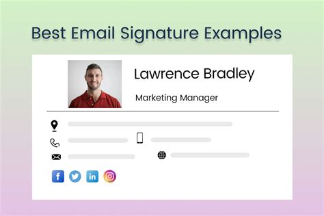 6 Best Email Signature Examples & Tips for Professional Email Signature (2024) | Fotor