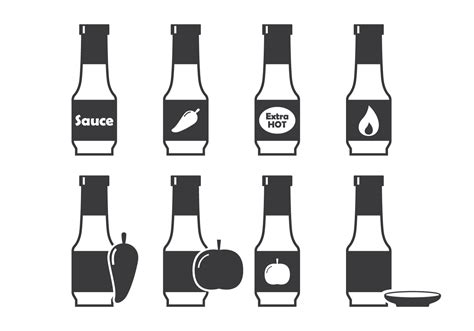 Bottle Sauce Icon 97036 Vector Art at Vecteezy