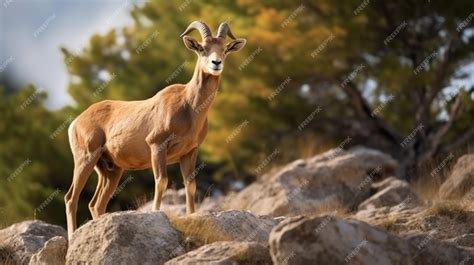 Premium Photo | Wild sheep urial ovis orientalis vignei in the nature ...