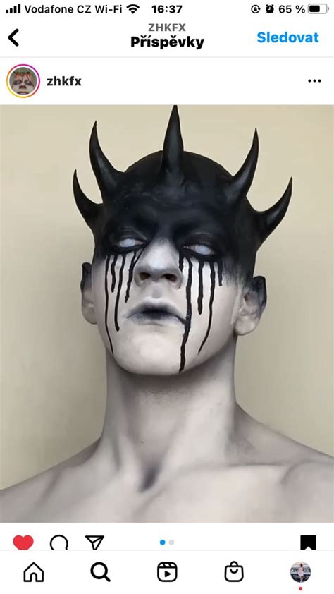 Mens Halloween Makeup, Scary Halloween Masks, Devil Halloween, Scary Costumes, Halloween Makeup ...