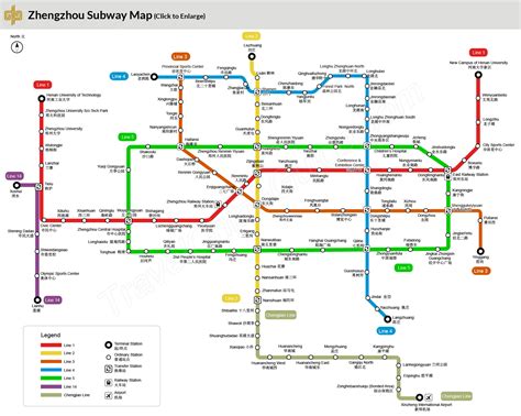 China Zhengzhou Map: Tourist Attractions, Hotels