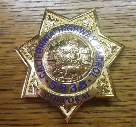 Collectors-Badges Auctions - California Highway Patrol Corporal's Badge ...