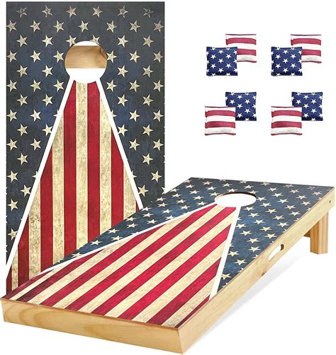 Cornhole Set Corn Hole Boards: Premium Bean Bag Toss Game Set Includes ...