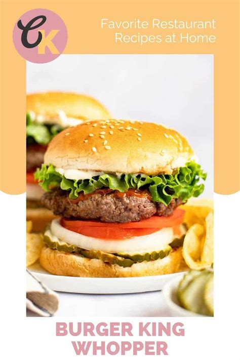 Easy Copycat Burger King Whopper Recipe - CopyKat Recipes