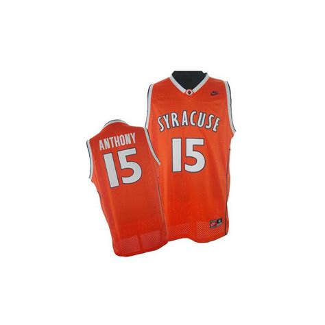 Men's New York Knicks Carmelo Anthony Authentic Orange Syracuse College Adidas Jersey