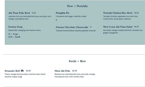 Earls Menu Prices & Nutrition