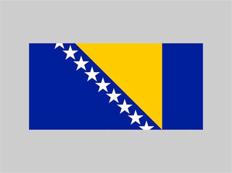 Premium Vector | Bosnia and herzegovina flag official colors and proportion vector illustration