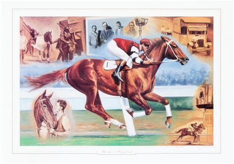 Phar Lap: Print 'Phar Lap - A Racing Legend' by Peter Barlow,… - The Melbourne Cup Auction ...