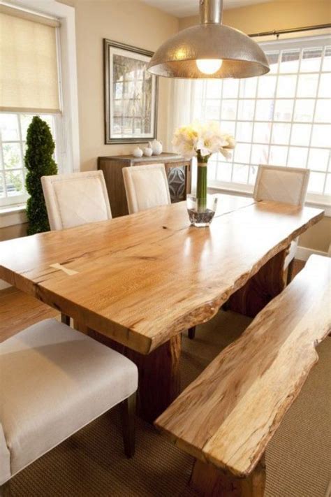 Comedores de madera diseños e ideas perfectos para el 2018 | Live edge dining room, Live edge ...