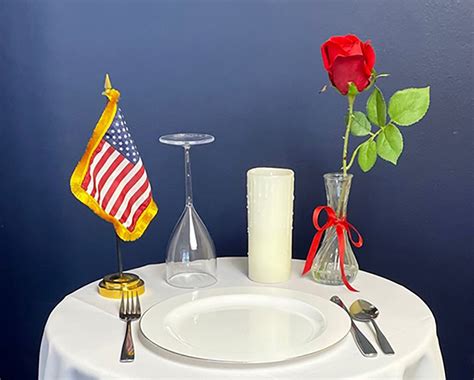 POW-MIA Ceremony Table Kit - American Legion Flag & Emblem