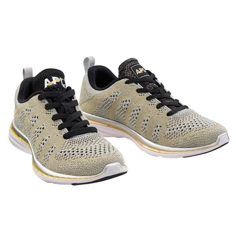 APL Women's Running Shoes Techloom Pro Silver/Gold/Black Apl Running Shoes, Apl Shoes ...