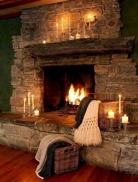 80 incridible rustic farmhouse fireplace ideas makeover (41) | Casa rustica, Idee camino, Design ...