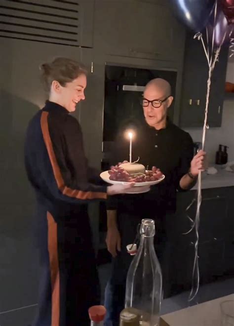 Stanley Tucci Celebrates Turning 62 with a Wheel of Cheese Instead of a Birthday Cake