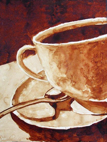 Morning Brew (Andrew Saur) "A coffee painting of coffee in a coffee cup ...