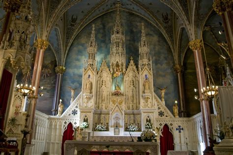 St Marys Roman Catholic Pro Cathedral Interior Altar detail at Historical Hamilton