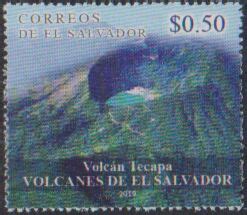 Stamp: Tecapa Volcano (El Salvador(Volcanoes of El Salvador (2019)) Sn:SV 1817,Yt:SV 1965
