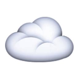 ☁️ Cloud Emoji (U+2601/U+E049/U+2601, U+FE0F)