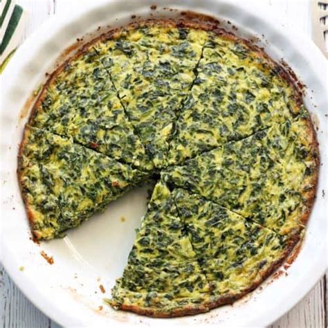 Crustless Spinach Quiche - Healthy Recipes Blog