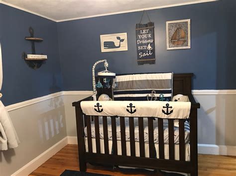 Pin by Jamie Jones on Baby | Baby boy nursery nautical, Baby boy room ...