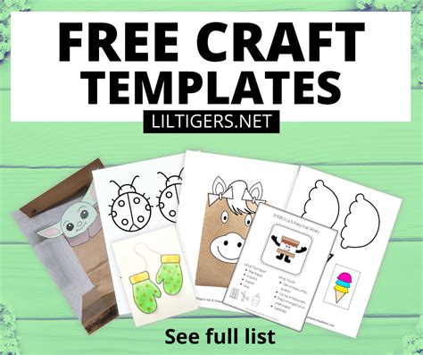 Free Printable Craft Templates - Lil Tigers