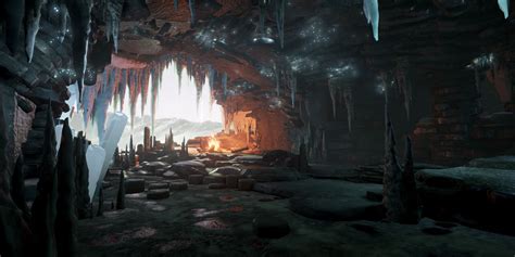 ArtStation - [UE4] Realtime Cave Scene - Absolute Zero, Timothy Dries