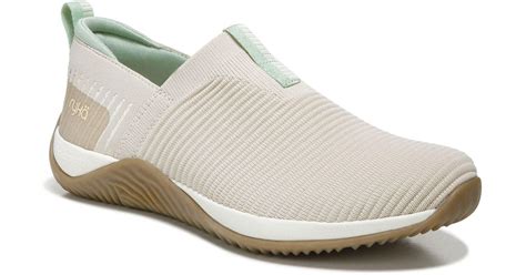 Ryka Echo Knit Slip-on Sneaker in White | Lyst