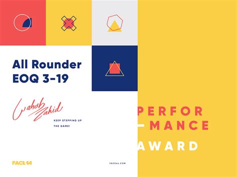 All Rounder Performance Award by Face44 on Dribbble