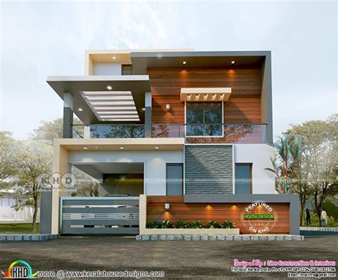 Front Residential Modern Boundary Wall Design - docechas2