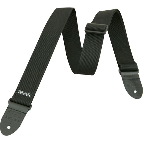 Dunlop D-38 Solid Guitar Strap Black | Musician's Friend