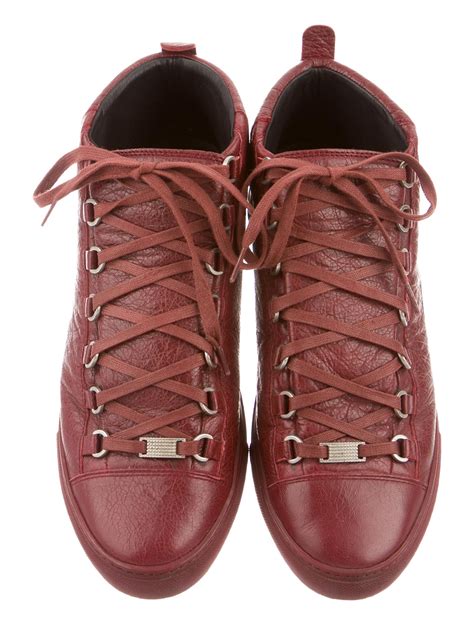 Balenciaga Leather Arena Sneakers - Shoes - BAL41178 | The RealReal